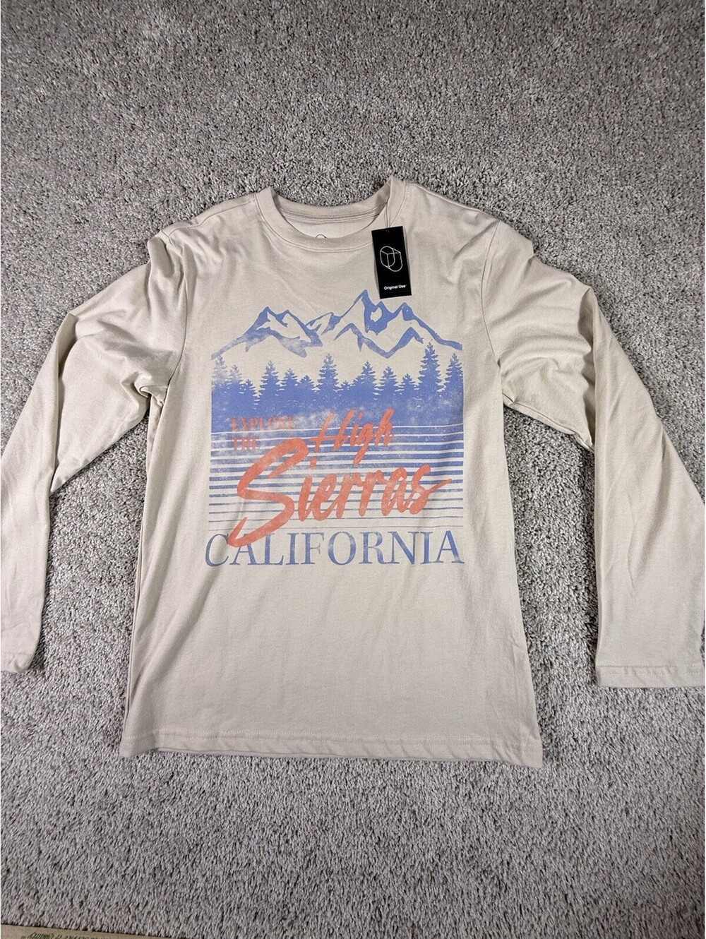 NWT Original Use Graphic Long Sleeve Shirt Men’s Size S High Sierra California